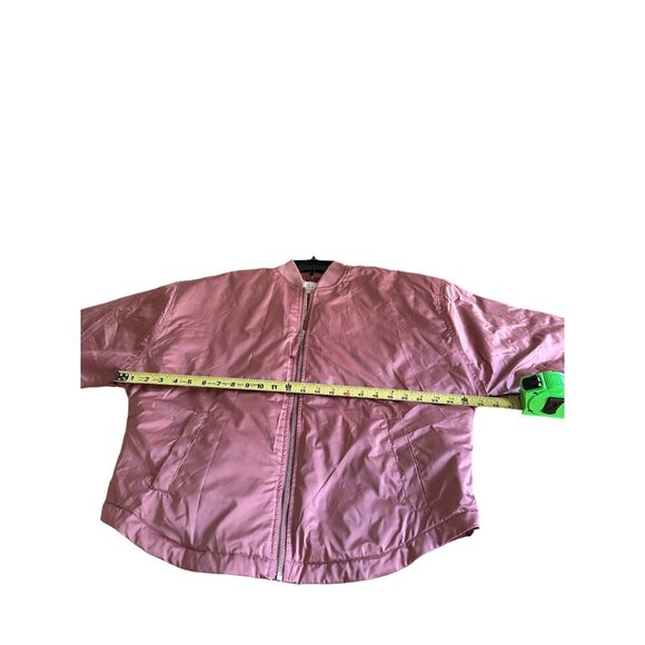 A New Day Women's Bomber Jacket - Dusty Rose, Berry Pink Mauve Quilted Size S - Picture 10 of 11